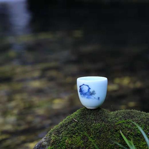 【器】只为成全一杯完美的茶汤 课植窑·水墨青花主人杯（景德镇） 商品图7