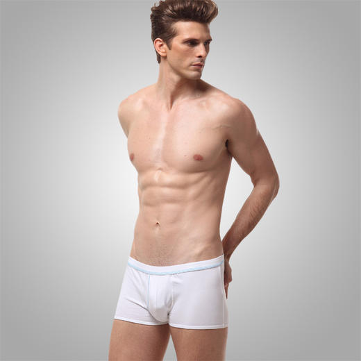 NM21118  【1条】男士时尚线条印花平角内裤（4色可选） 商品图1