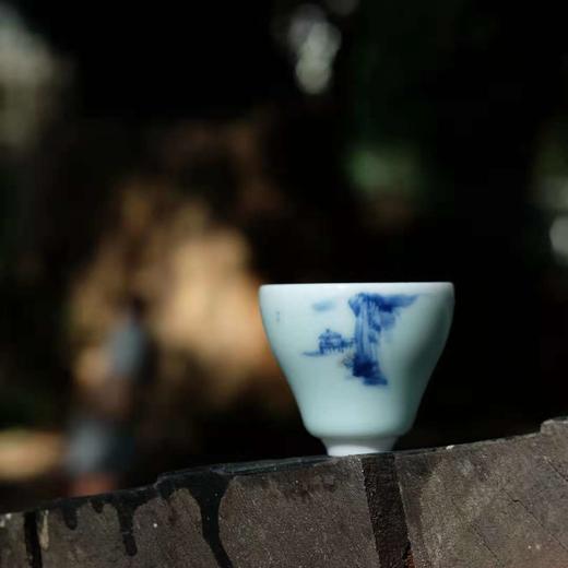 【器】只为成全一杯完美的茶汤 课植窑·水墨青花主人杯（景德镇） 商品图14