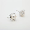 Pearl moments 星轨扁圆珠珍珠耳钉 商品缩略图5