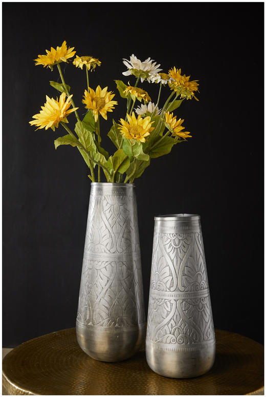 NS家居nsfurniture进口金属高低花瓶花器NSDE-136213A*PewterA/B 商品图5