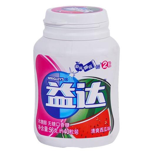 益达56g6瓶清爽西瓜味无糖木糖醇口香糖