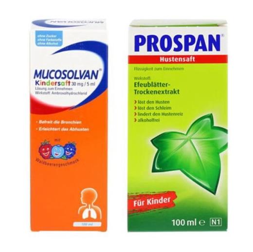 【直邮】小绿叶(prospan)沐舒坦(mucosolvan)婴儿童咳嗽糖浆