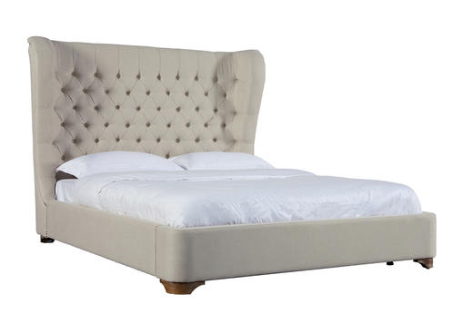 NS家居nsfurniture软包拉点铆钉双人床(白色)NSBD-7020B 商品图1