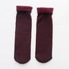 【纯色防羊绒中筒袜】新款雪地袜加厚加绒地板袜 纯色翻边中筒袜3双装 商品缩略图4