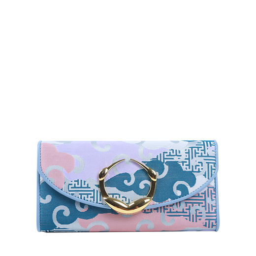 SAINTJOY/上久楷宋锦女式手包 粉绿零度空间 BWW18B0601 商品图0