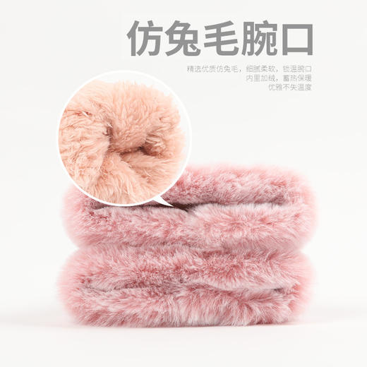韩式手套女士秋冬季麂皮绒加绒加厚可爱保暖触屏防寒防风学生户外开车 商品图2