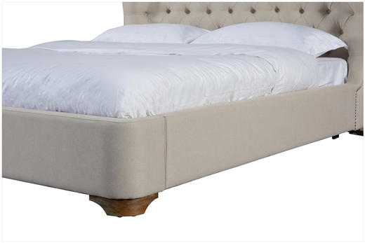 NS家居nsfurniture软包拉点铆钉双人床(白色)NSBD-7020B 商品图4
