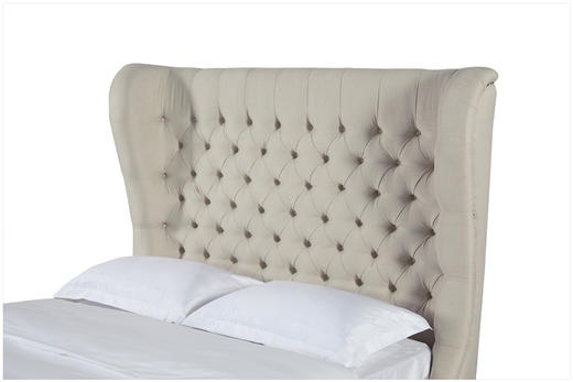 NS家居nsfurniture软包拉点铆钉双人床(白色)NSBD-7020B 商品图3