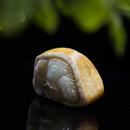 和田玉(白玉)石包玉籽料挂件--财粮满仓/代代数钱 70.856g