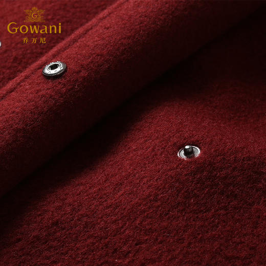 乔万尼流行外套修身气质西装领羊毛呢子大衣过膝长款EL4A521 商品图2