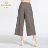 乔万尼冬季裤子时尚复古休闲高腰宽松直筒九分阔腿裤女厚EB4F057 商品缩略图3