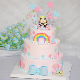 【定制DZ005】10+8+6英寸 宝宝宴  生日宴定制蛋糕