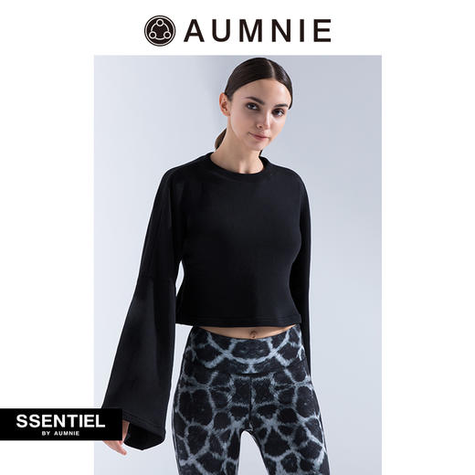 SSENTIEL by AUMNIE｜喇叭袖短款卫衣 新款秋冬基本款百搭 商品图1