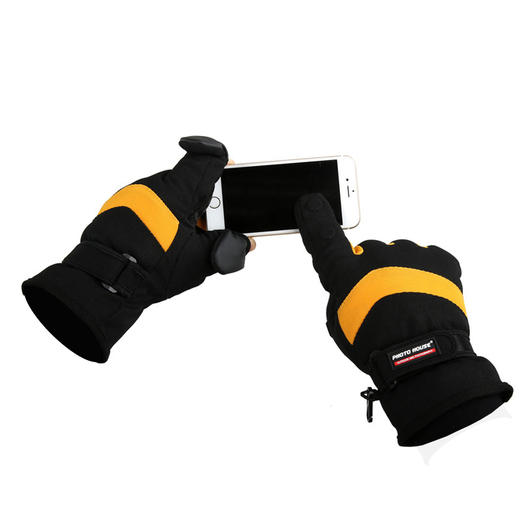 狼族优选丨PHOTOHOUSE冬季户外摄影手套防寒露指触屏男女款 商品图3