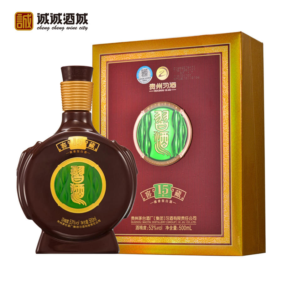 53°贵州习酒窖藏15年 500ml(单瓶)