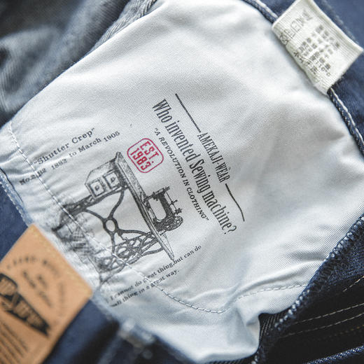 工装优选 美式复古水洗劳工裤oversize宽松直筒老爹裤阔腿牛仔裤 商品图3