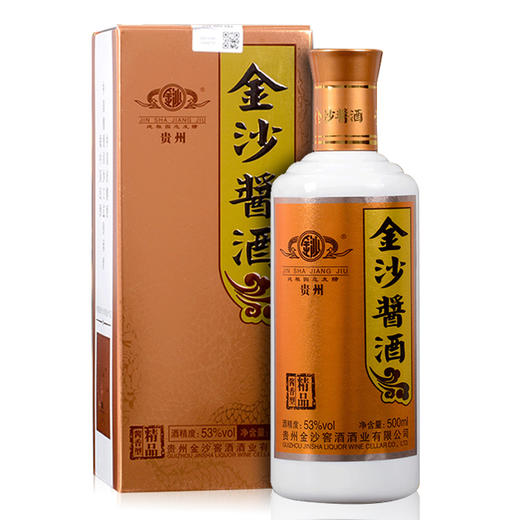 金沙酱酒精品金沙回沙酒酱香型53度粮食酒500ml