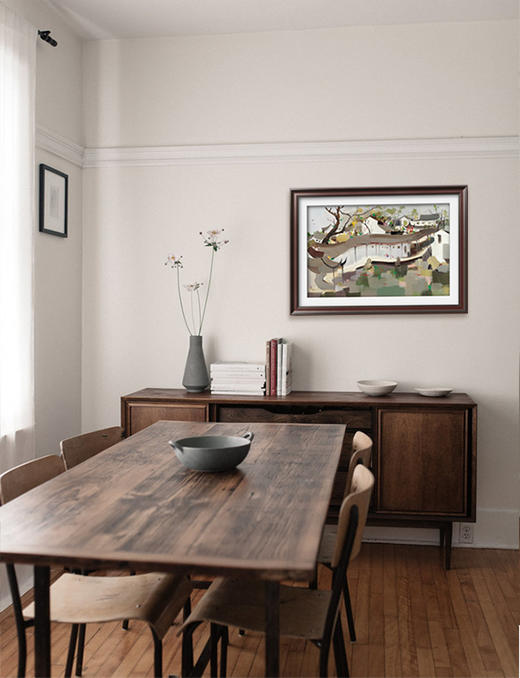 吴冠中|《苏州拙政园》——综合版（油画） 商品图4