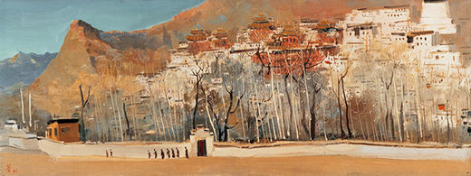 吴冠中|《扎什伦布寺》——综合版（油画） 商品图1