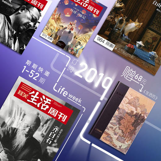 《三联生活周刊》2019年全年（52期）订阅，领券立减50元，赠送《生活历》、周刊主笔签名版海报快递包邮【订阅】 商品图0