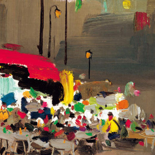 吴冠中|《夜咖啡》——综合版（油画） 商品图2