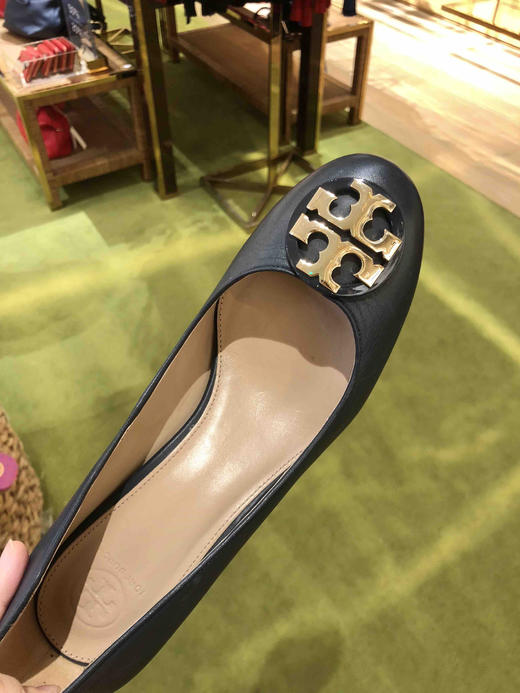 Tory burch TB奥莱金标小粗跟高跟鞋 商品图4