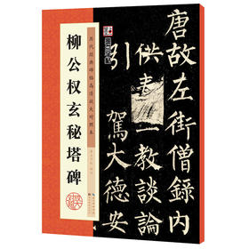 柳公权玄秘塔碑 中国古代毛笔书法碑帖彩色放大本临摹原碑拓本字帖 附释文