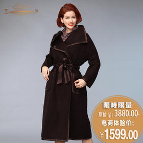 【特惠】YIQU | “冬日风姿”高级毛料大衣（绛紫）P