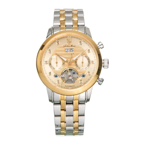 格雷曼真钻飞轮机械腕表 货号124569