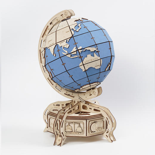 WoodenCity波兰木制机械传动模型钟摆地球仪家具摆设玩具 商品图2