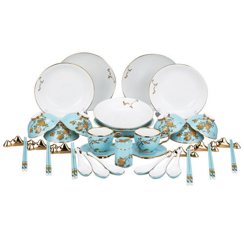 g20峰会夫人瓷36头餐具套组货号124664