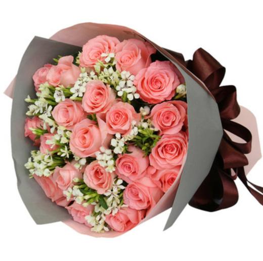 醇美绽放 ---19朵戴安娜玫瑰，相思梅搭配（1506） 商品图3