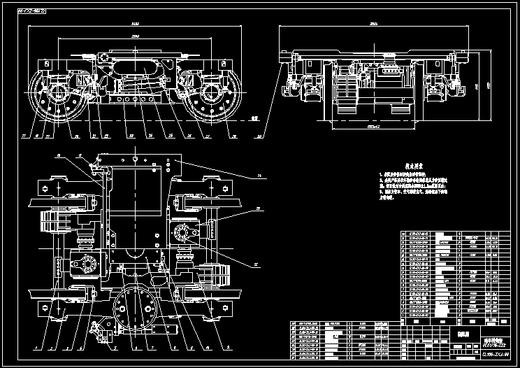 CRH380动车组动力转向架图纸 商品图0