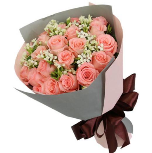 醇美绽放 ---19朵戴安娜玫瑰，相思梅搭配（1506） 商品图0