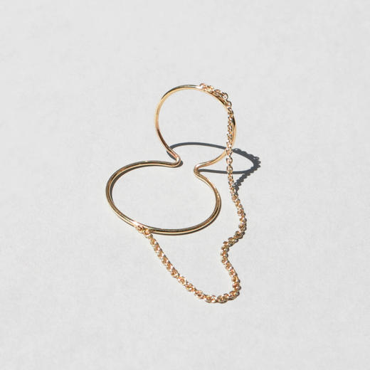 北京仓｜Saskia Diez-WIRE CHAINED-18K黄金 耳廓夹（单支）无需耳洞［德国设计师］ 商品图1
