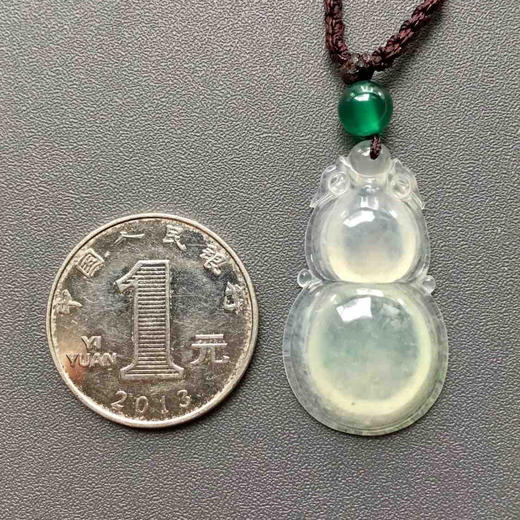 冰种飘阳绿翡翠大葫芦 商品图2