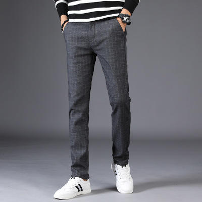 【服饰鞋包】冬季新品男装加绒加厚长裤 商务男士中年休闲长裤 商品图1