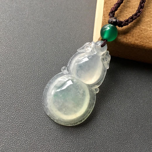 冰种飘阳绿翡翠大葫芦 商品图3