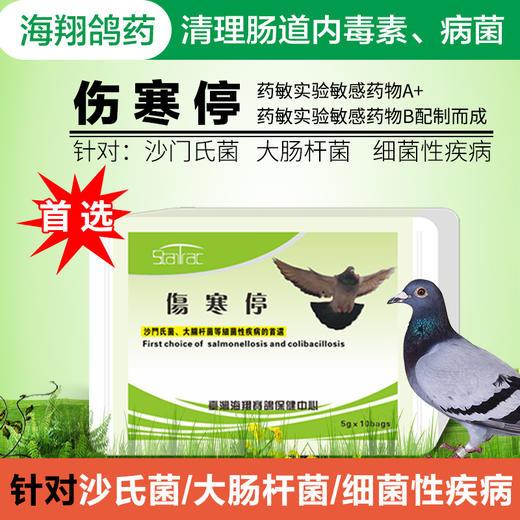 【伤寒停】粉5g*10袋,沙门氏菌/大肠杆菌/拉稀(海翔) - 飞冠赛鸽商城