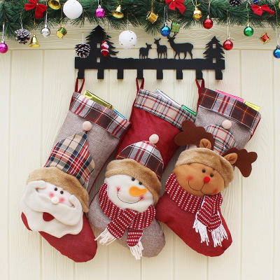 【圣诞袜子】-圣诞袜子圣诞树装饰用品圣诞袜挂饰圣诞节老人雪人礼物袋 商品图4