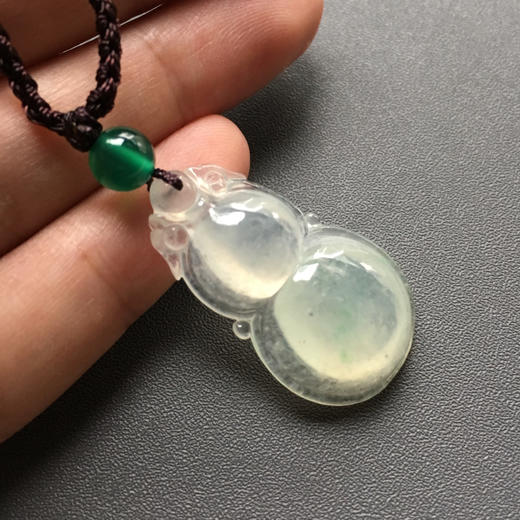 冰种飘阳绿翡翠大葫芦 商品图5
