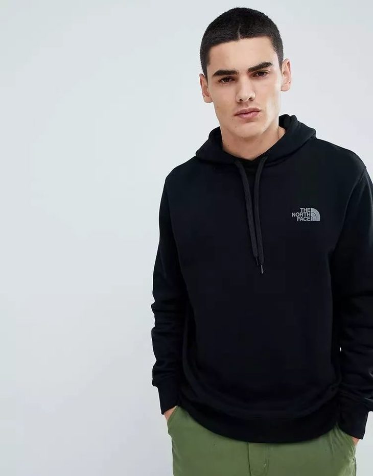 清仓值得拥有thenorthface北面客供专柜新款连帽水貂绒帽子大logo卫衣