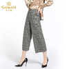 乔万尼阔腿裤女秋冬英伦风复古格子宽松直筒高腰休闲裤子EB4F068 商品缩略图2