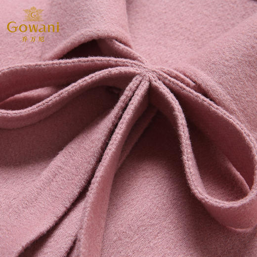 【100%绵羊毛】【无领结】乔万尼流行外套女冬修身直筒气质淑女双面羊毛呢子大衣女过膝长款EB4A029 商品图2