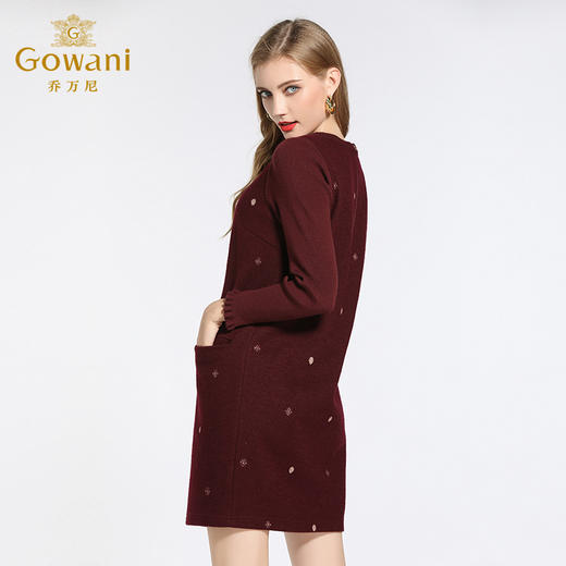 乔万尼连衣裙秋冬秋冬宽松大码打底裙小个子中长款厚EB4E061 商品图2