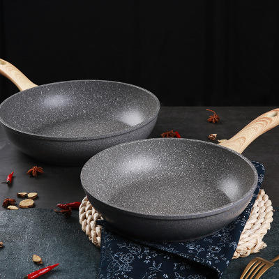 平底锅麦饭石平底锅电磁炉通用