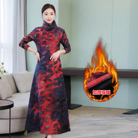 F 8332 冬季打底连衣裙加绒加厚