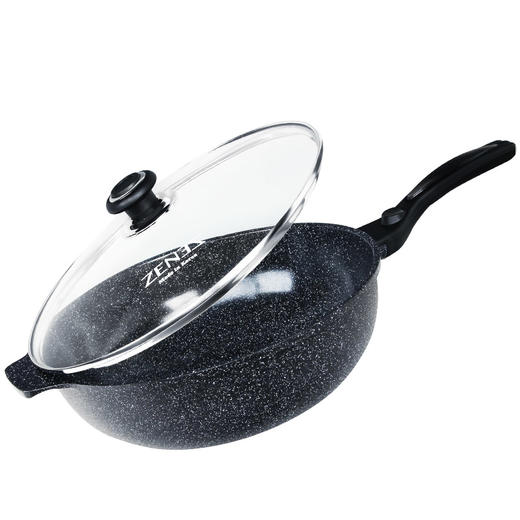 32cmzenez尚膳厨健康云石锅不粘锅耐热耐腐无烟煎锅炒菜锅