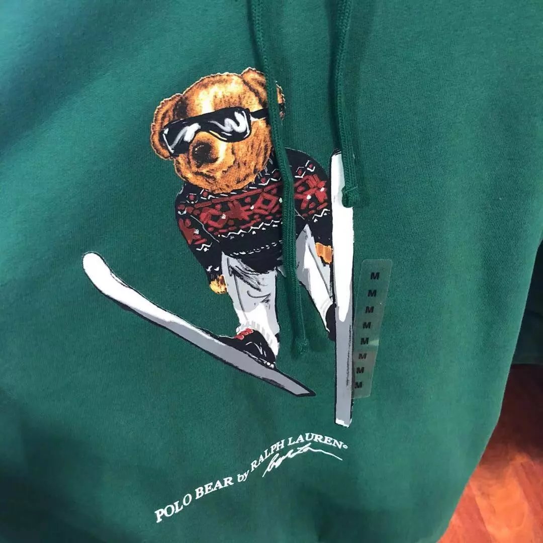 ralphlauren拉夫劳伦男士小熊连帽卫衣加绒款